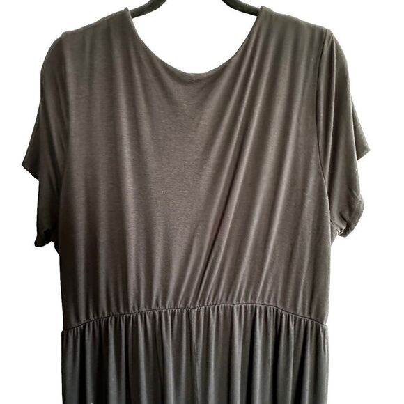 Meri Skye ~ Black Maxi Dress ~ crossover bodice ~ size 3XL - Picture 5 of 12